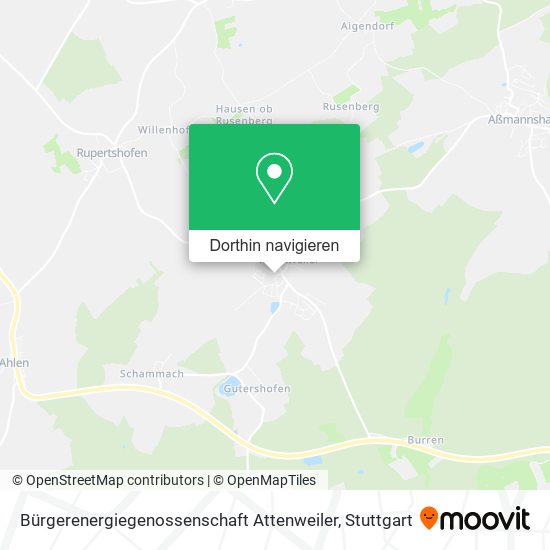 Bürgerenergiegenossenschaft Attenweiler Karte