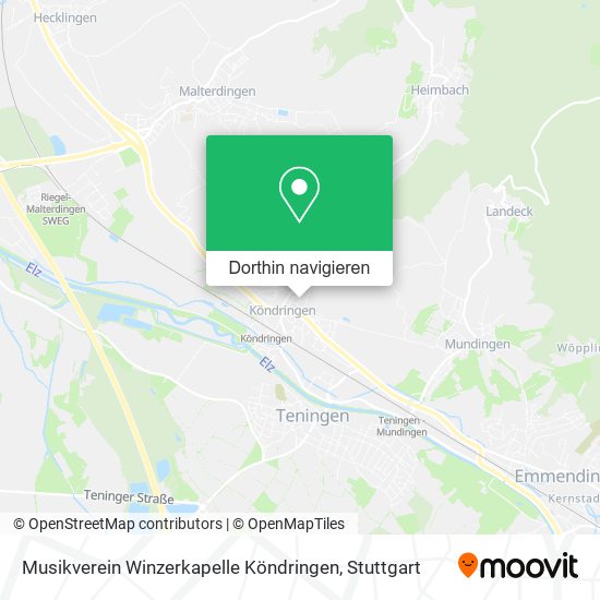Musikverein Winzerkapelle Köndringen Karte