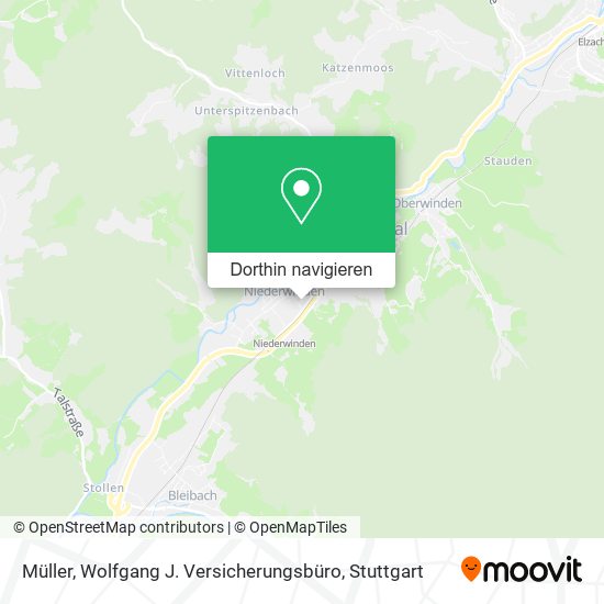 Müller, Wolfgang J. Versicherungsbüro Karte