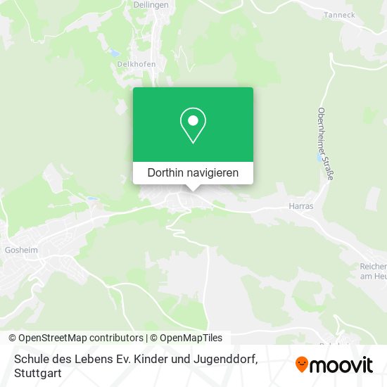 Schule des Lebens Ev. Kinder und Jugenddorf Karte