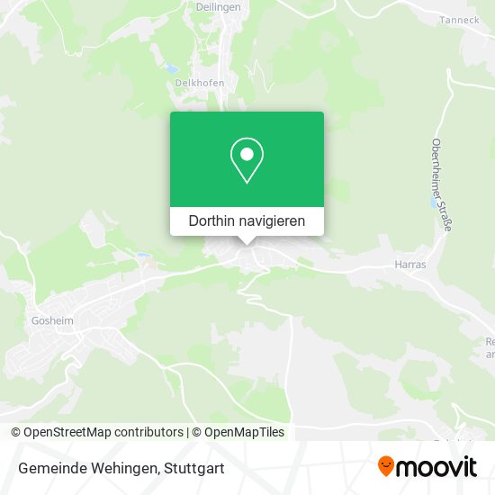 Gemeinde Wehingen Karte