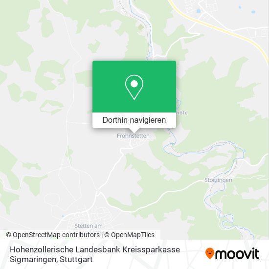 Hohenzollerische Landesbank Kreissparkasse Sigmaringen Karte