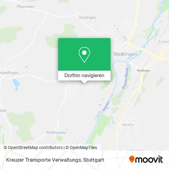 Kreuzer Transporte Verwaltungs Karte