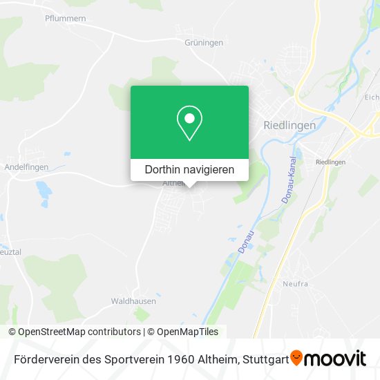Förderverein des Sportverein 1960 Altheim Karte
