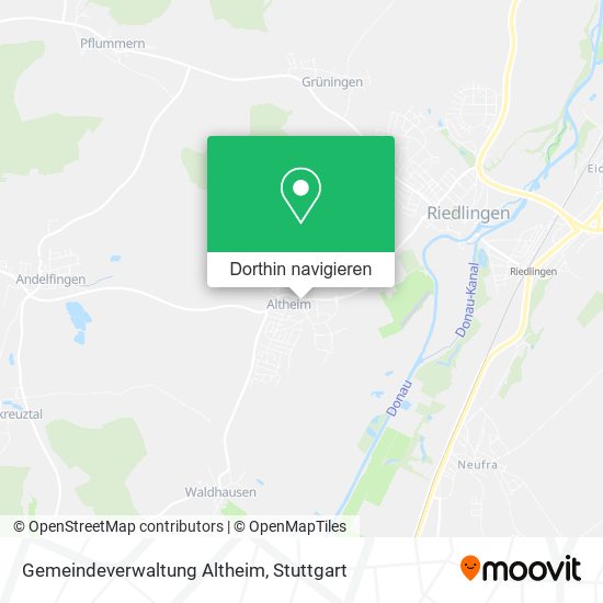 Gemeindeverwaltung Altheim Karte