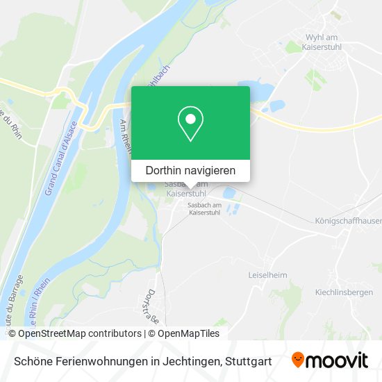 Schöne Ferienwohnungen in Jechtingen Karte