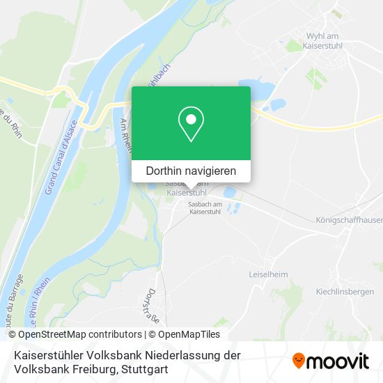 Kaiserstühler Volksbank Niederlassung der Volksbank Freiburg Karte