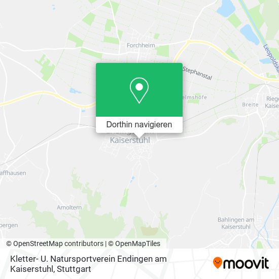 Kletter- U. Natursportverein Endingen am Kaiserstuhl Karte