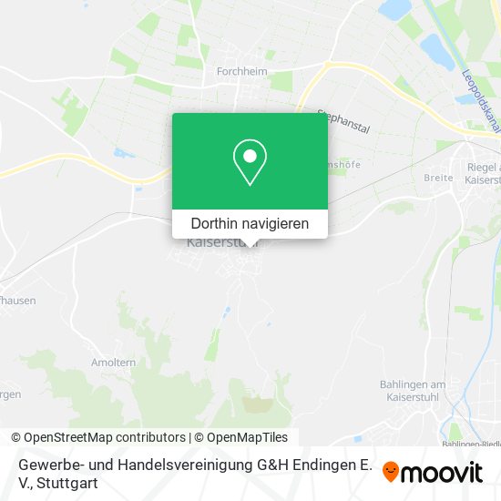 Gewerbe- und Handelsvereinigung G&H Endingen E. V. Karte