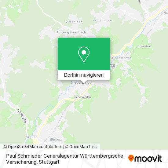 Paul Schmieder Generalagentur Württembergische Versicherung Karte
