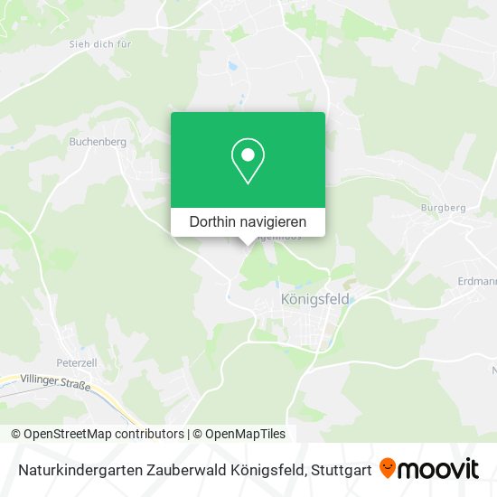 Naturkindergarten Zauberwald Königsfeld Karte
