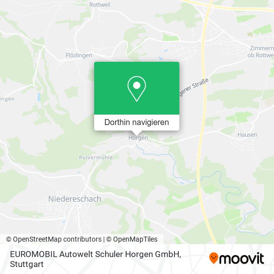 EUROMOBIL Autowelt Schuler Horgen GmbH Karte