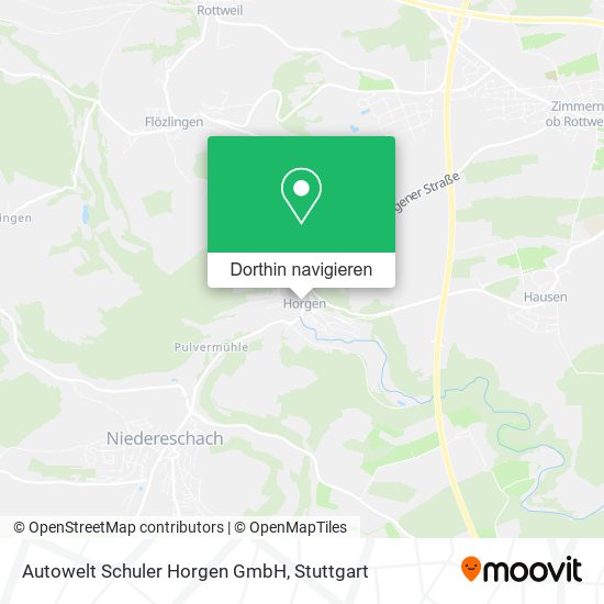 Autowelt Schuler Horgen GmbH Karte