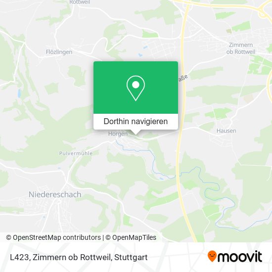 L423, Zimmern ob Rottweil Karte