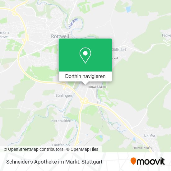 Schneider's Apotheke im Markt Karte