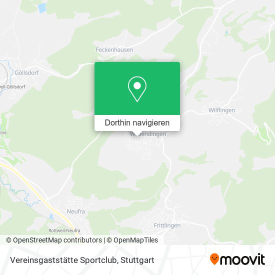 Vereinsgaststätte Sportclub Karte