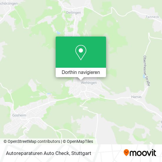 Autoreparaturen Auto Check Karte