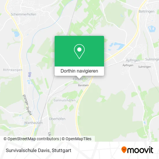 Survivalschule Davis Karte