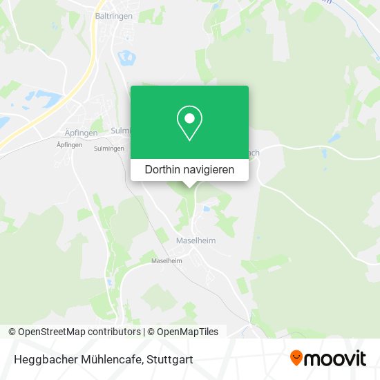 Heggbacher Mühlencafe Karte