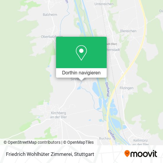 Friedrich Wohlhüter Zimmerei Karte