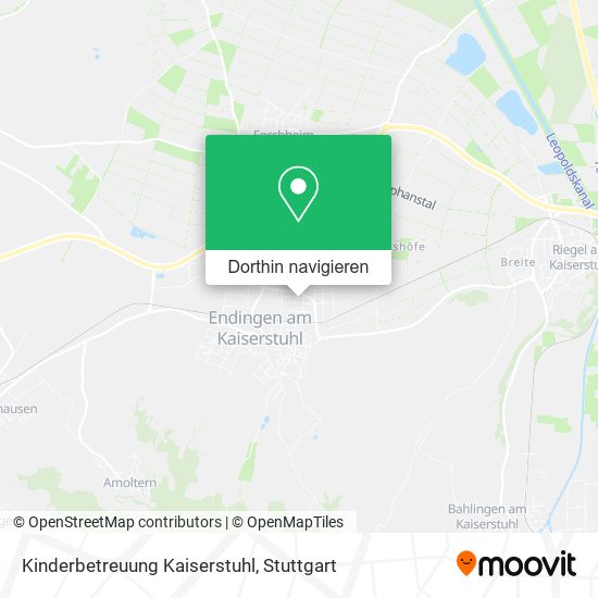 Kinderbetreuung Kaiserstuhl Karte