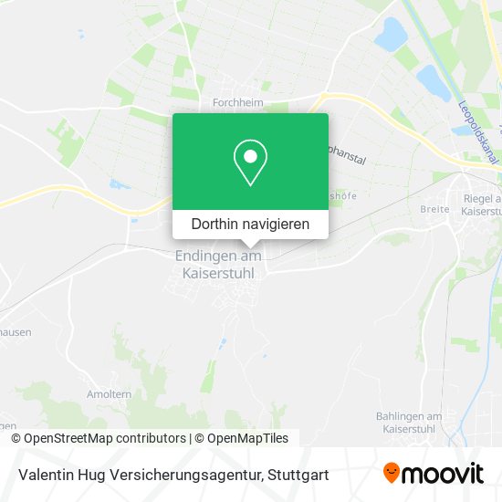 Valentin Hug Versicherungsagentur Karte