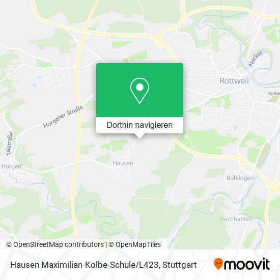 Hausen Maximilian-Kolbe-Schule / L423 Karte