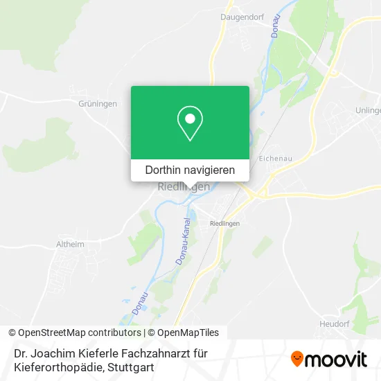 Dr. Joachim Kieferle Fachzahnarzt für Kieferorthopädie Karte