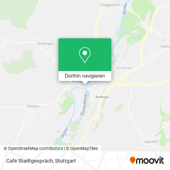 Café Stadtgespräch Karte