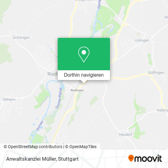 Anwaltskanzlei Müller Karte