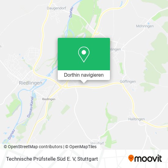Technische Prüfstelle Süd E. V Karte