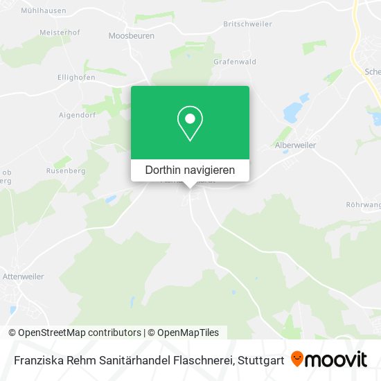 Franziska Rehm Sanitärhandel Flaschnerei Karte