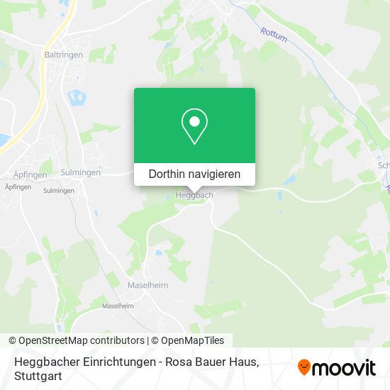 Heggbacher Einrichtungen - Rosa Bauer Haus Karte