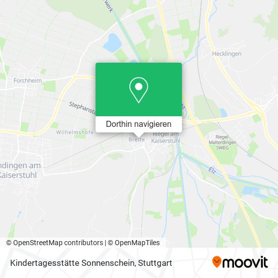 Kindertagesstätte Sonnenschein Karte