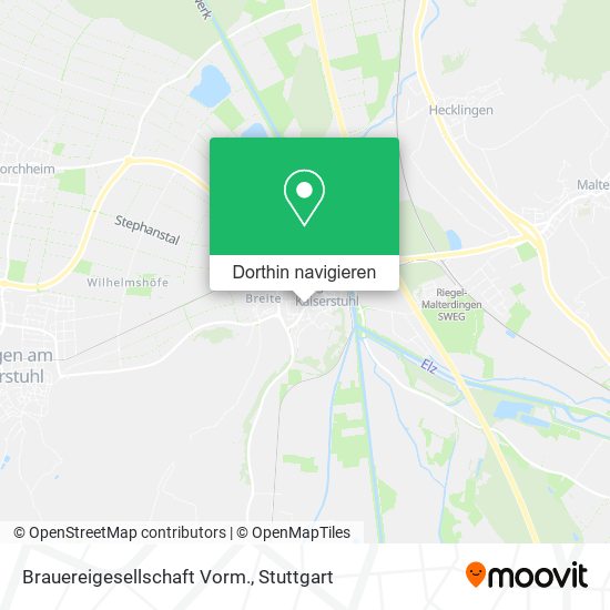 Brauereigesellschaft Vorm. Karte