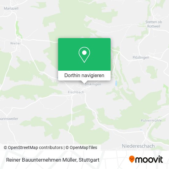 Reiner Bauunternehmen Müller Karte