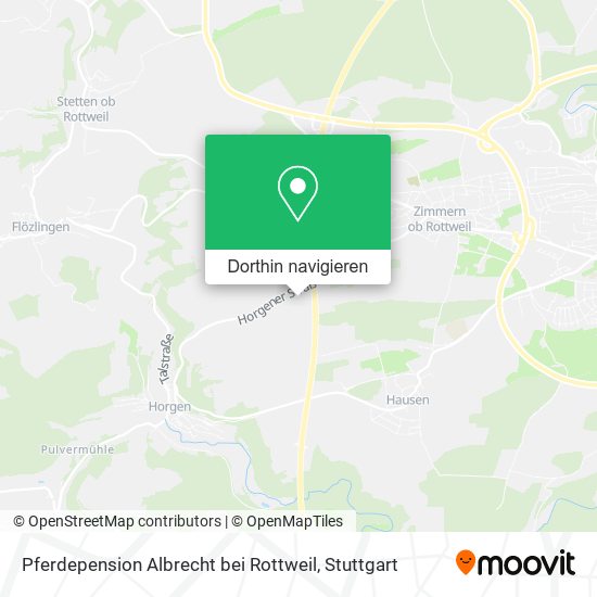 Pferdepension Albrecht bei Rottweil Karte