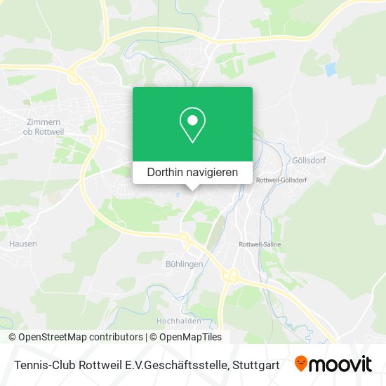 Tennis-Club Rottweil E.V.Geschäftsstelle Karte