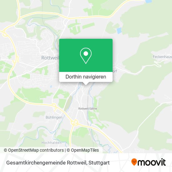 Gesamtkirchengemeinde Rottweil Karte