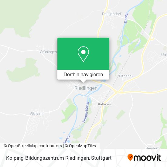 Kolping-Bildungszentrum Riedlingen Karte