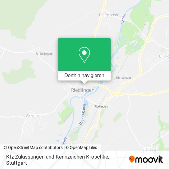 Kfz Zulassungen und Kennzeichen Kroschke Karte