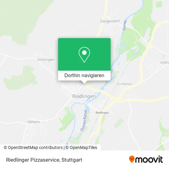 Riedlinger Pizzaservice Karte