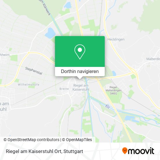 Riegel am Kaiserstuhl Ort Karte