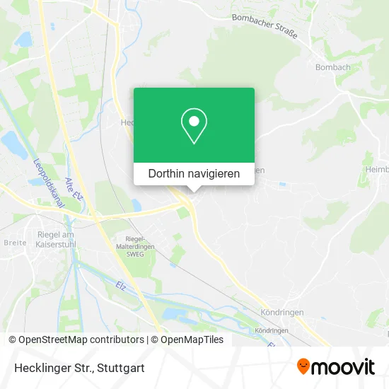 Hecklinger Str. Karte