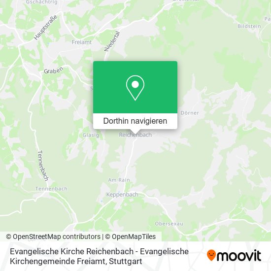 Evangelische Kirche Reichenbach - Evangelische Kirchengemeinde Freiamt Karte