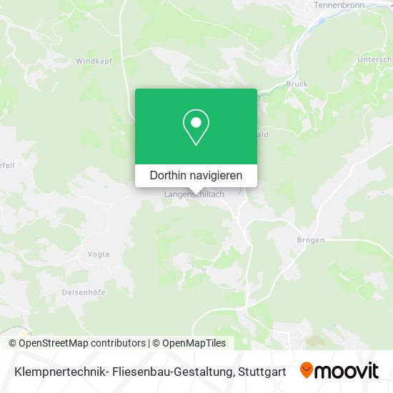 Klempnertechnik- Fliesenbau-Gestaltung Karte