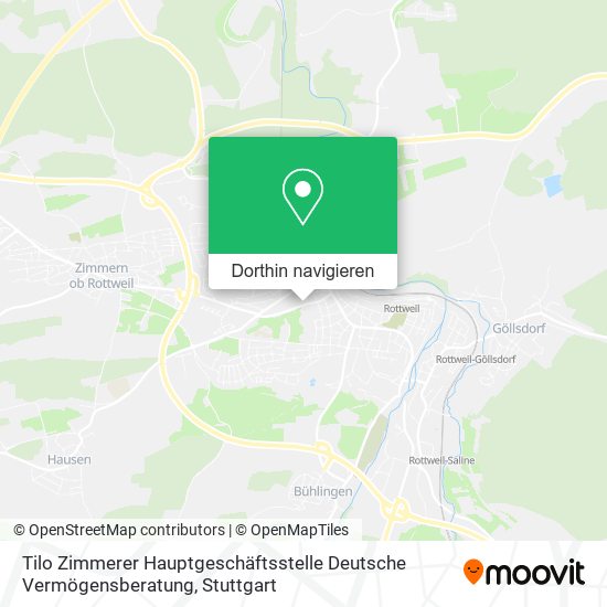 Tilo Zimmerer Hauptgeschäftsstelle Deutsche Vermögensberatung Karte