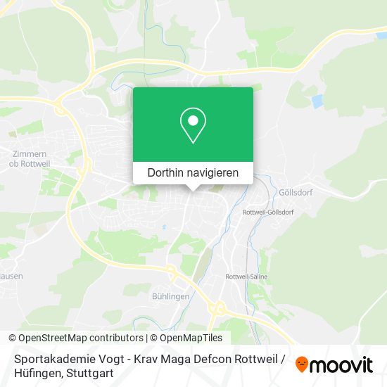 Sportakademie Vogt - Krav Maga Defcon Rottweil / Hüfingen Karte