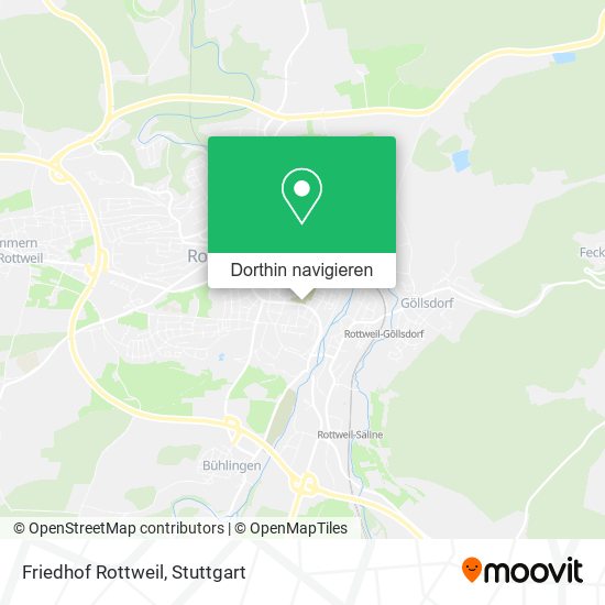 Friedhof Rottweil Karte