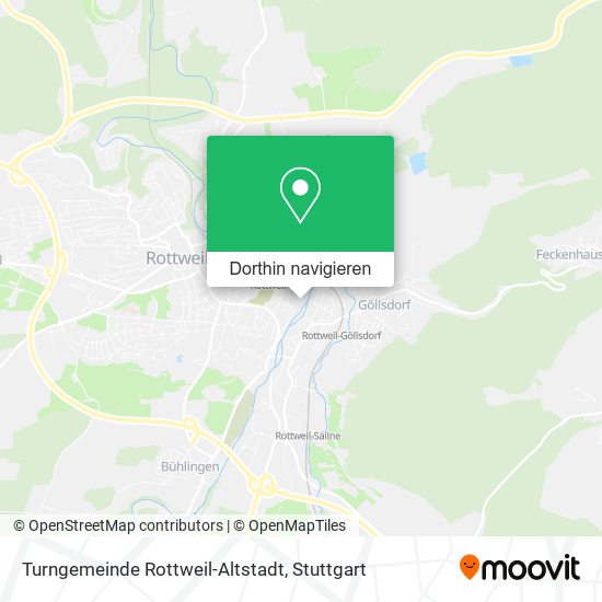 Turngemeinde Rottweil-Altstadt Karte